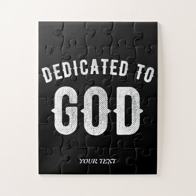 PUZZLE DEDICADO A DIOS PERSONALIZABLE GUAY TEXTO BLANCO (Vertical)