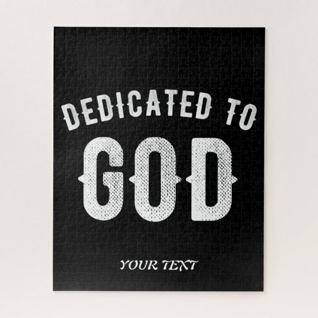 PUZZLE DEDICADO A DIOS PERSONALIZABLE GUAY TEXTO BLANCO (Vertical)