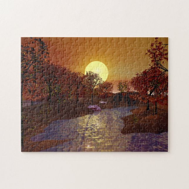 Puzzle Dedo de oro - Escena de otoño (Horizontal)