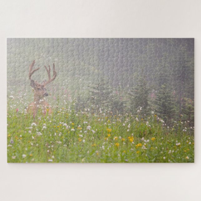 Puzzle Deer Buck | Parque nacional Monte Rainier (Horizontal)