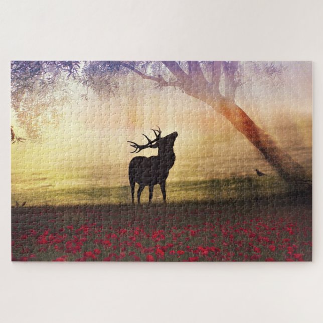 Puzzle Deer Landscape (Horizontal)