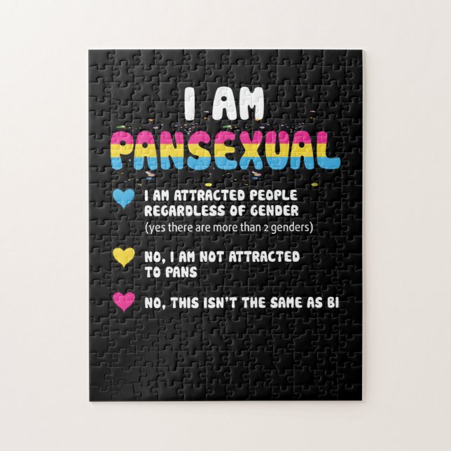 Puzzle Definición pansexual - Gracioso orgullo gay LGBT (Vertical)