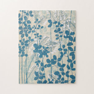 Puzzle Deja ramas de la impresión botánica japonesa vinta