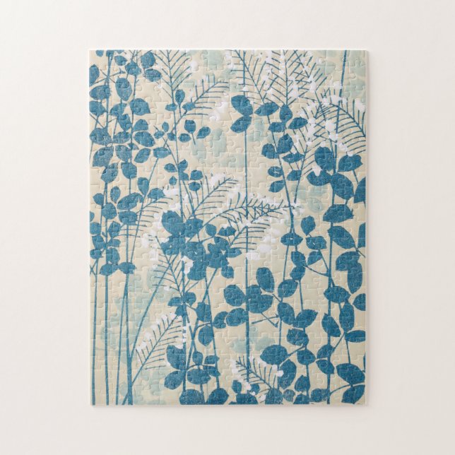 Puzzle Deja ramas de la impresión botánica japonesa vinta (Vertical)