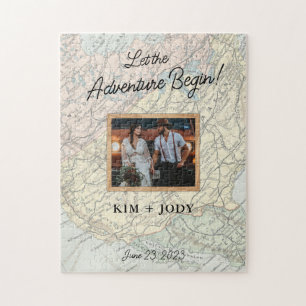 Puzzle Dejen que la aventura comience la foto Boda
