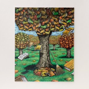 Puzzle del árbol del libro
