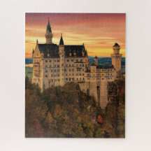 Puzzle del castillo Neuschwanstein Sunset