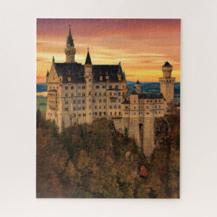 Puzzle del castillo Neuschwanstein Sunset