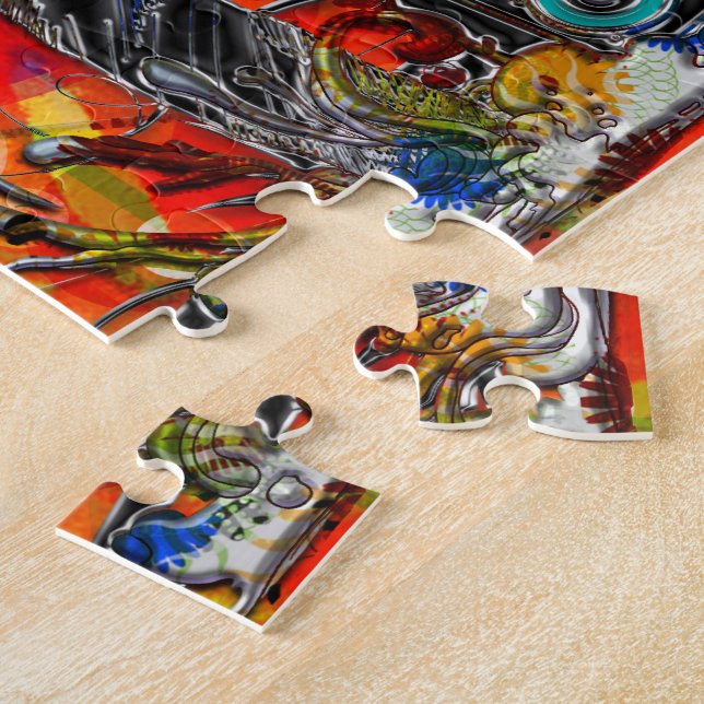 Puzzle Del micrófono música abierta de la parada no (Lado)