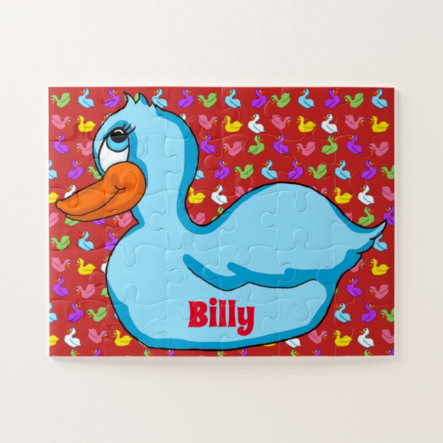 Puzzle del pato azul (Horizontal)