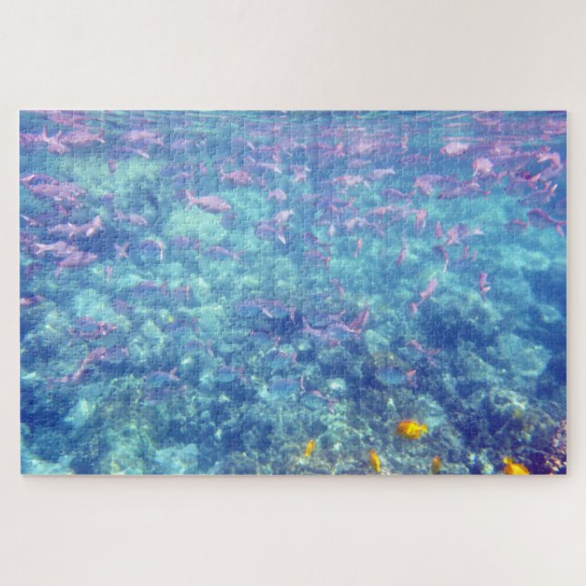 Puzzle del pez tropical subacuático Jigsaw (Horizontal)