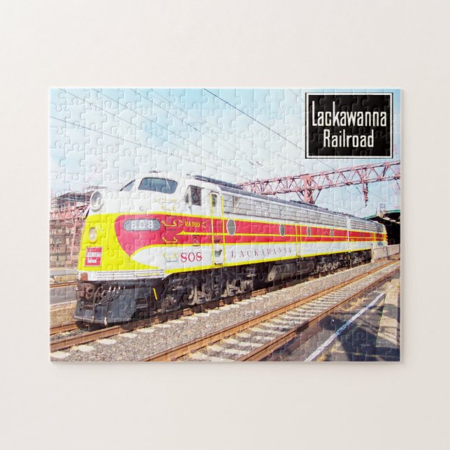 Puzzle Delaware Lackawanna y Western Locomotive 808 (Horizontal)