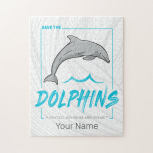 Puzzle Delfín Protege La Porpoise Y La Vintage Oceánica