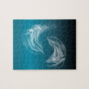 Puzzle Delfines abstractos en juego