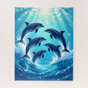 Puzzle Delfines bailando