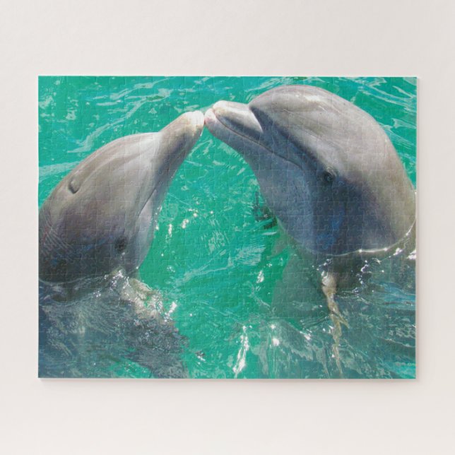 Puzzle Delfines nuestros hermosos amigos (Horizontal)