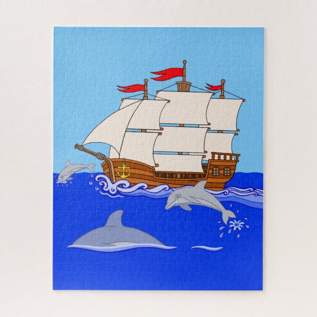 Puzzle Delfines Saltando (Vertical)