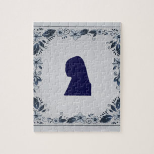 Puzzle Delft Chica de azulejos azules con Pearl Earring