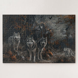 Puzzle Delicia Nocturna de Halloween para Perros Malamute