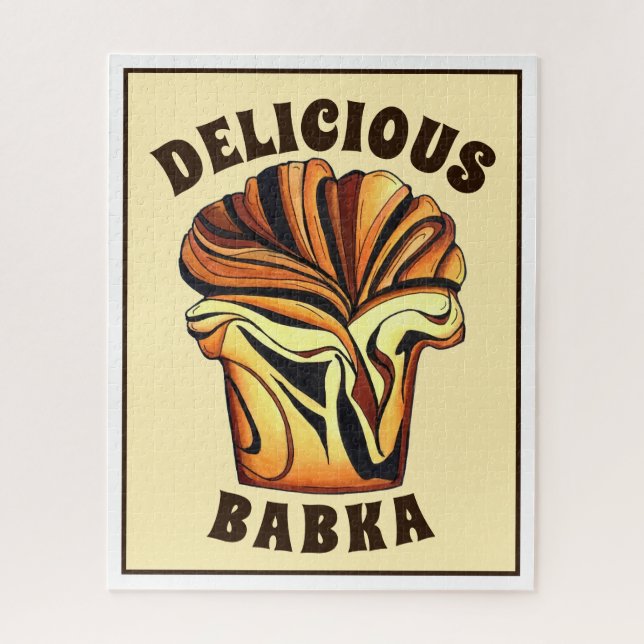 Puzzle Deliciosa pastelería judía con pan de chocolate Ba (Vertical)