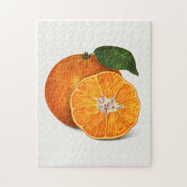 Puzzle Deliciosa pintura Naranja Tangerine Fruit (Vertical)