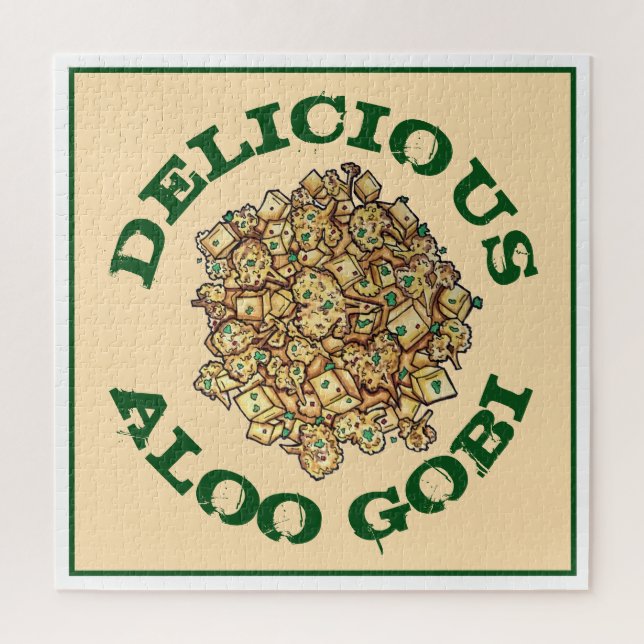 Puzzle Delicioso Aloo Gobi Curry de Cauliflor de Comida I (Vertical)