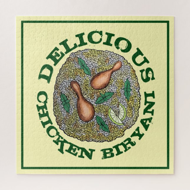 Puzzle Delicioso pollo Biryani Cocina india (Vertical)