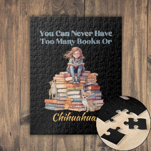 Puzzle Demasiados Libros o Chihuahuas