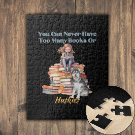 Puzzle Demasiados Libros o Huskies 