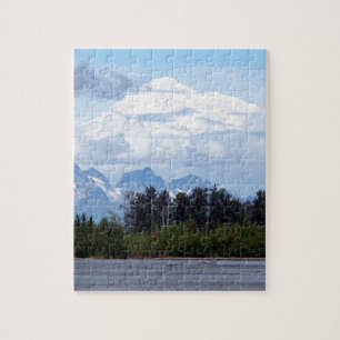 Puzzle Denali, Mt McKinley, del río, Alaska, EE.UU. 1