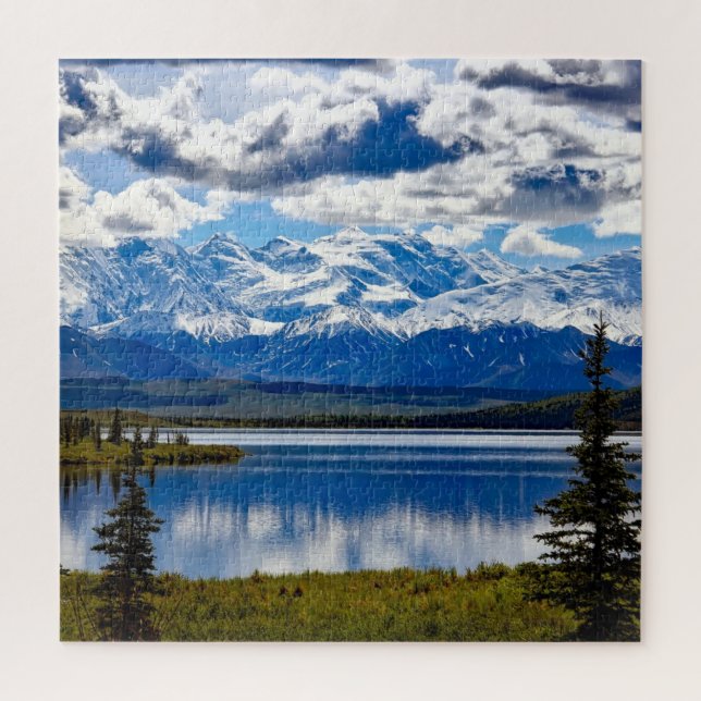 Puzzle Denali National Park Alaska Sky Clouds Mountains (Vertical)