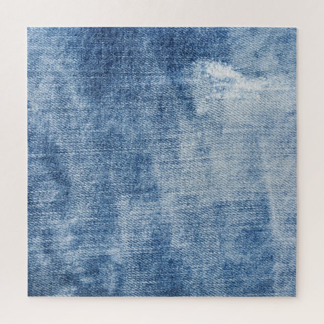 Puzzle Denim Texture: Agujeros rayados. (Vertical)