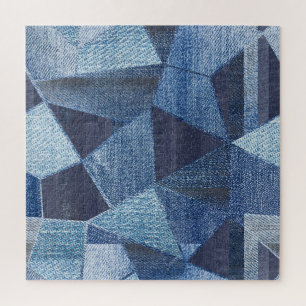 Puzzle Denim Urban: Doloridos Parchwork a rayas.