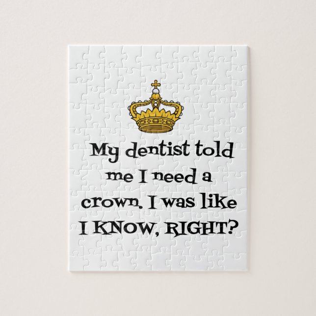 PUZZLE DENTIST CROWN (Vertical)