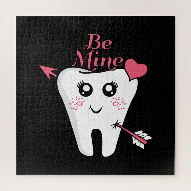 Puzzle Dentist Valentine - Corazón dental, sé mío (Vertical)