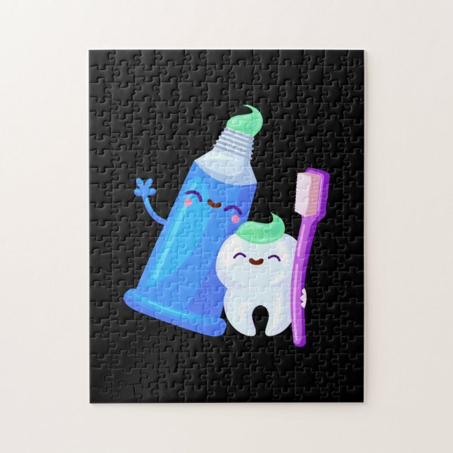 Puzzle Dentista dental tierno teatral higienista (Vertical)