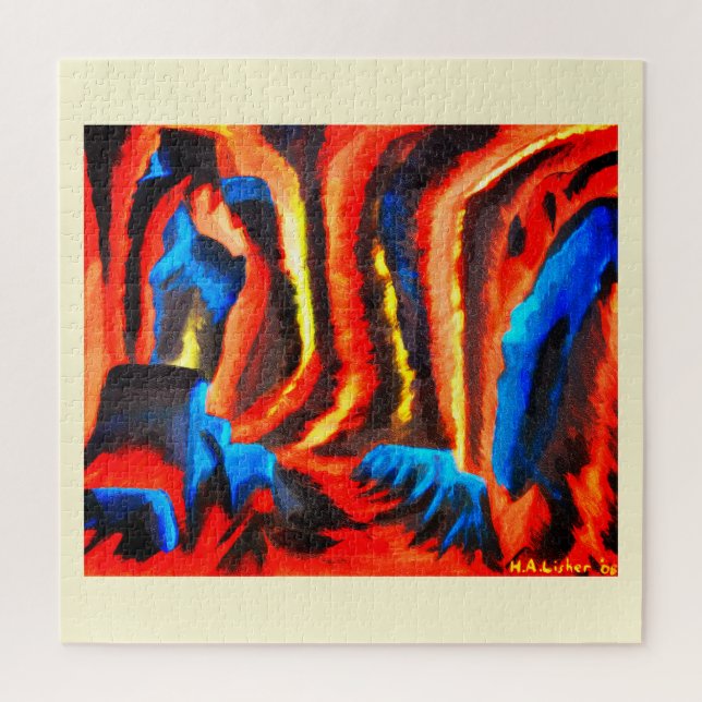 Puzzle Dentro de un volcán (Vertical)