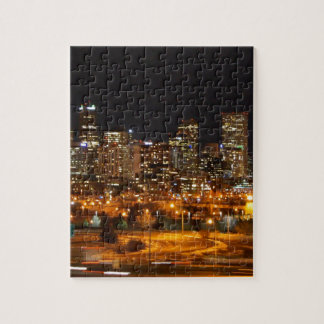 Puzzle Denver en la noche