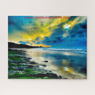 Puzzle Depoe Bay Oregon. Saludos de Navidad