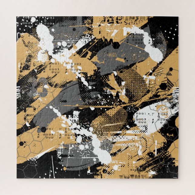 Puzzle Deporte abstracto, estilo graffiti (Vertical)