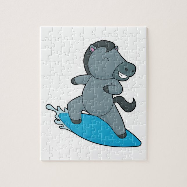 Puzzle Deportes acuáticos de caballos Surfer (Vertical)