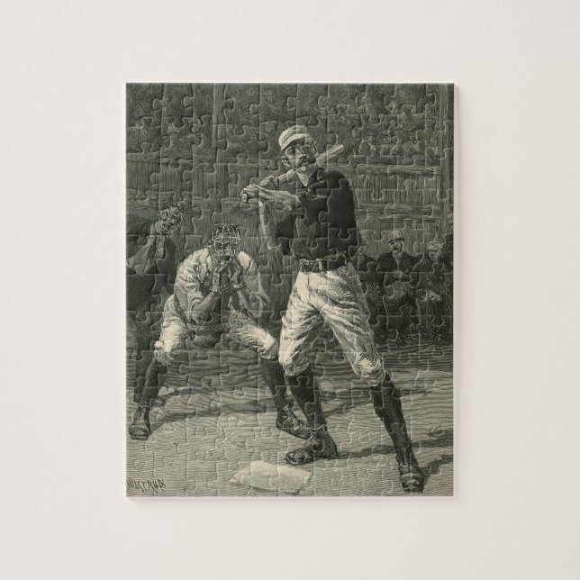 Puzzle Deportes de época, jugadores de béisbol por Thulst (Vertical)