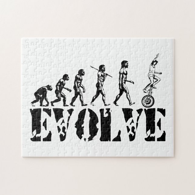 Puzzle Deportes de evolución de uniciclo (Horizontal)