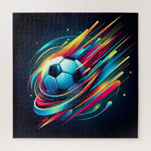 Puzzle Deportes de velocidad de fútbol cibernético futuri