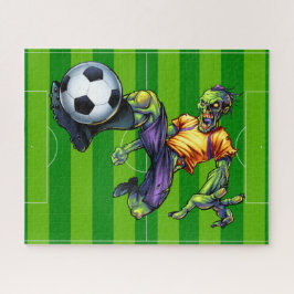 Puzzle Deportes Jugador Adelante Fútbol Zombie Halloween