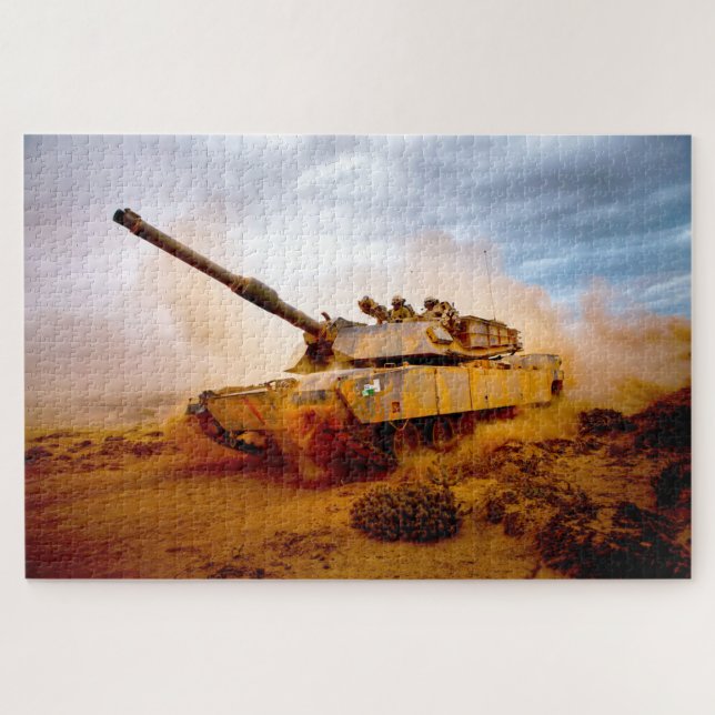 PUZZLE DEPÓSITO DE BATALLA ESTADOUNIDENSE - ABRAMS M1 (20 (Horizontal)