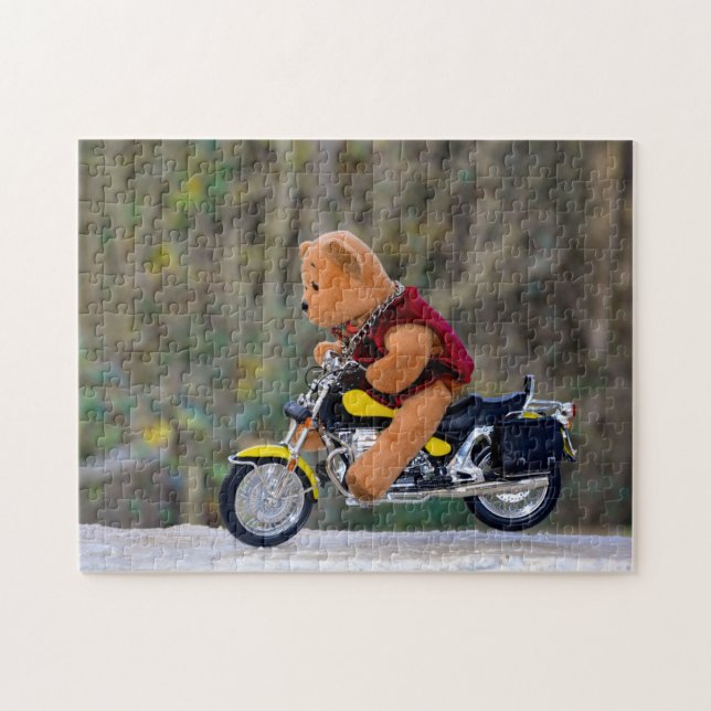 Puzzle Der Biker - Teddy - (Horizontal)