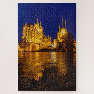 Puzzle Der Erfurter Dom en Thüringen