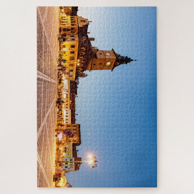 Puzzle Der Marktplatz von Brasov in Rumänien (Vertical)