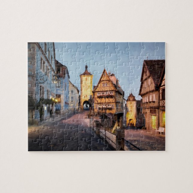 Puzzle Der Tauber del ob de Rothenburg (Horizontal)